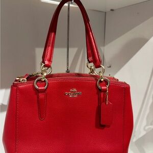 Coach Vibrant Red Satchel